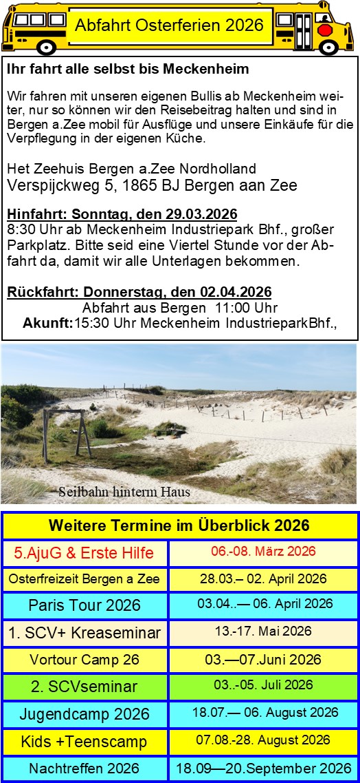 Bergen aan Zee Osterferien 2026